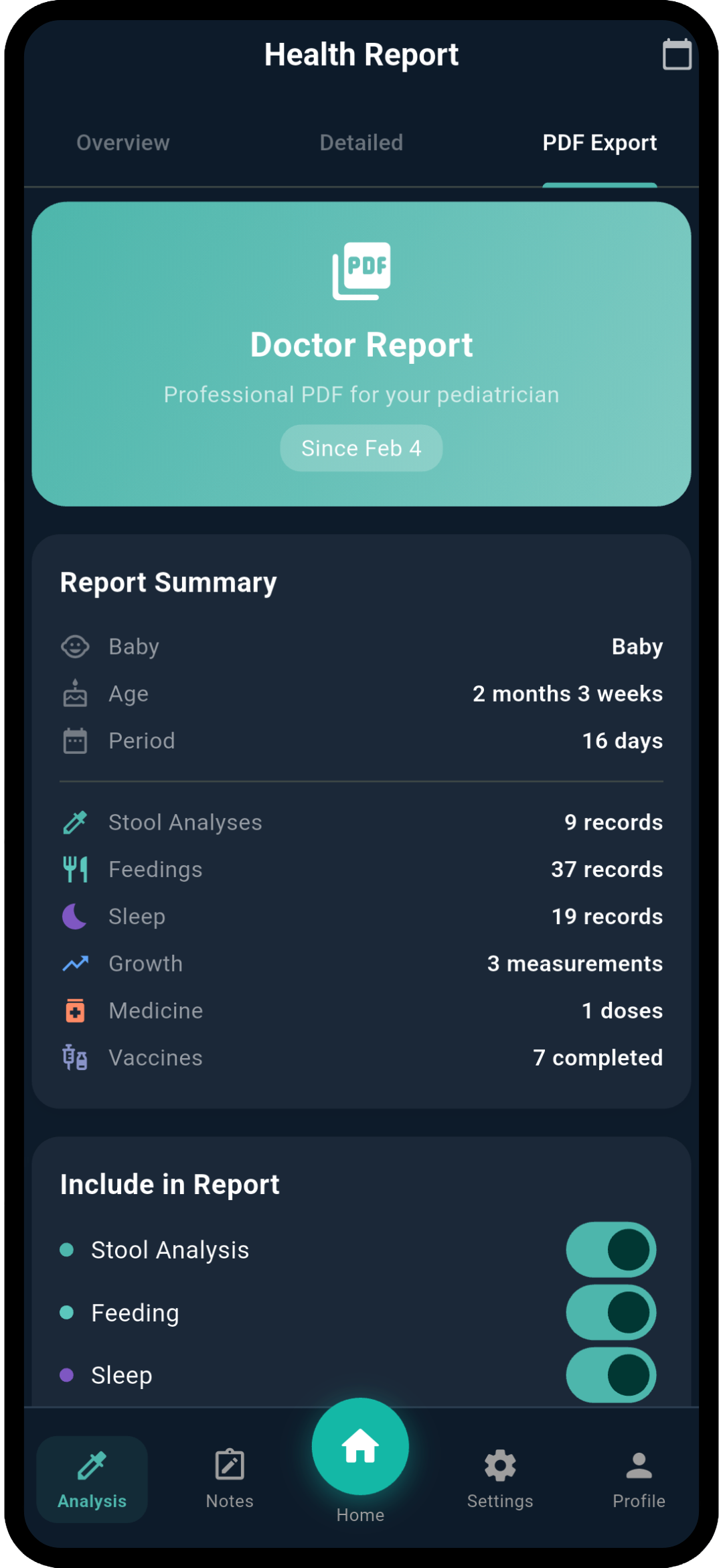 Doctor-Ready PDF Reports